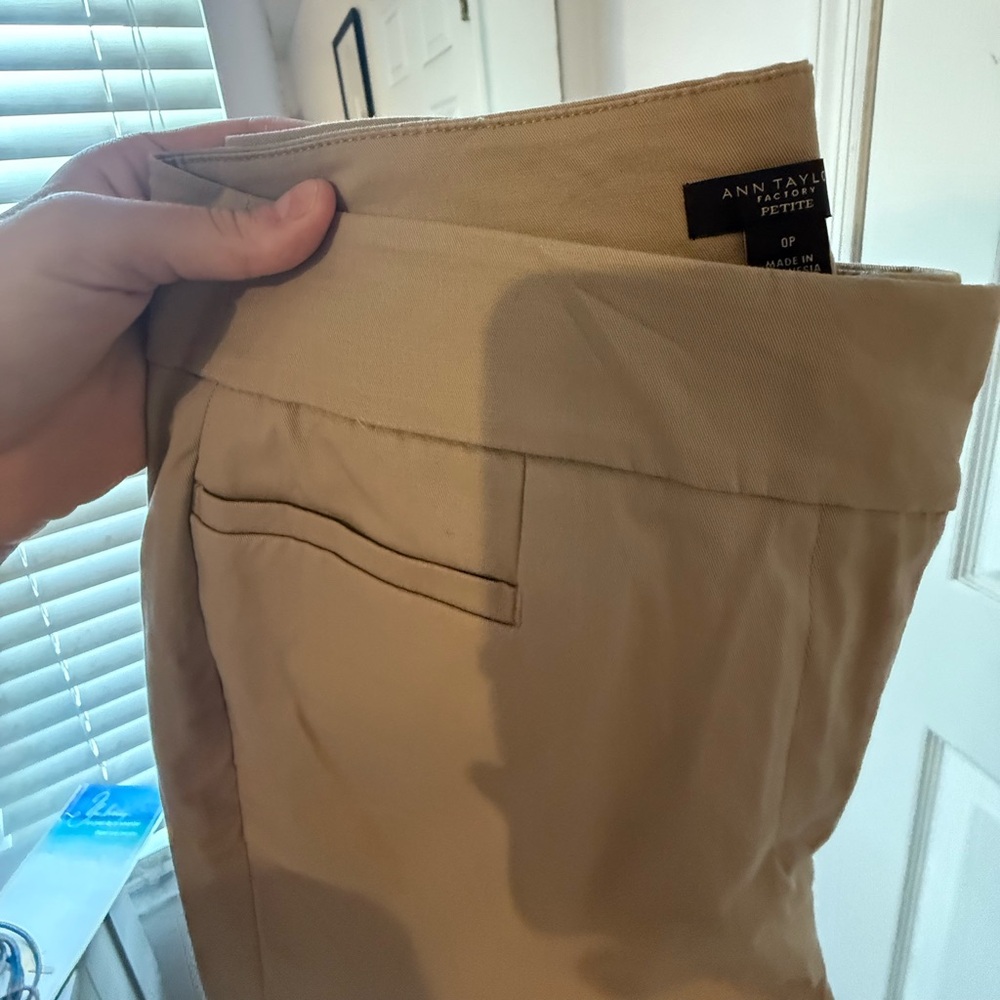 Ann Taylor Tan Straight Leg Women's Pants